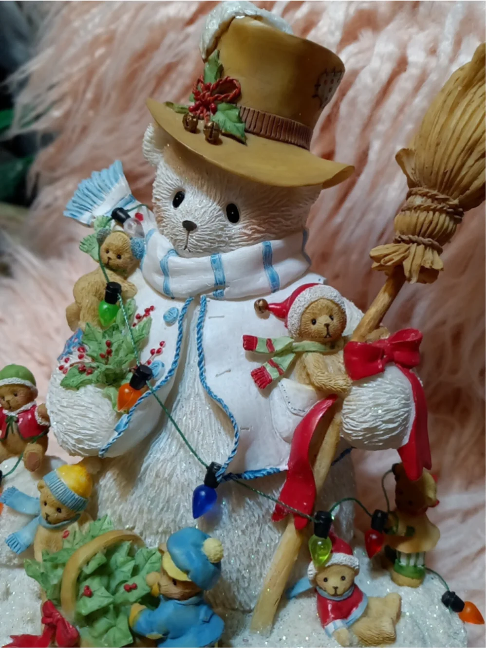 Cherished Teddies Snowman “We Could All Use a Hand Around the Holidays” Figur...